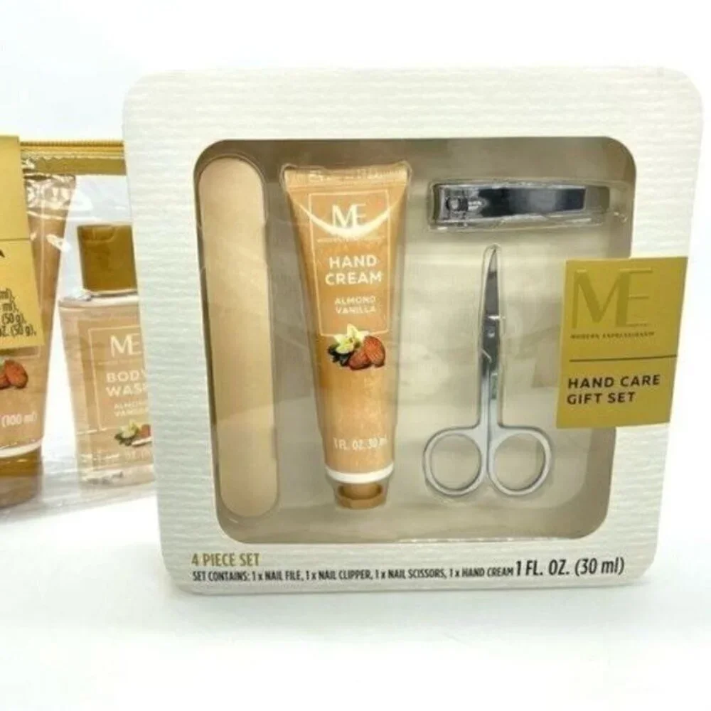 Bath & Body Gift Set & Hand Care Gift Set Almond Vanilla New